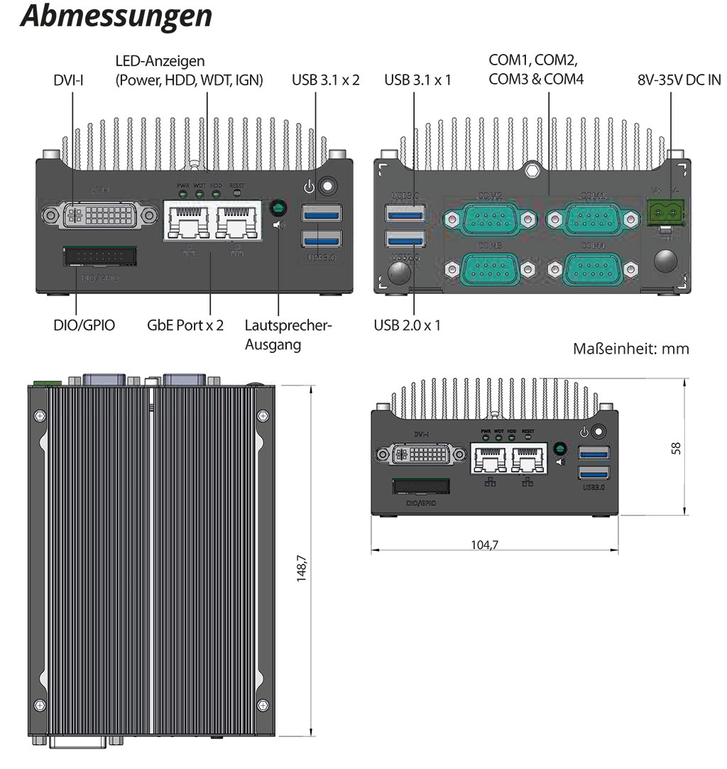 End-of-Life (EOL)_Box-PC_GOLUB 3845 | 2x COM, 2x GigE