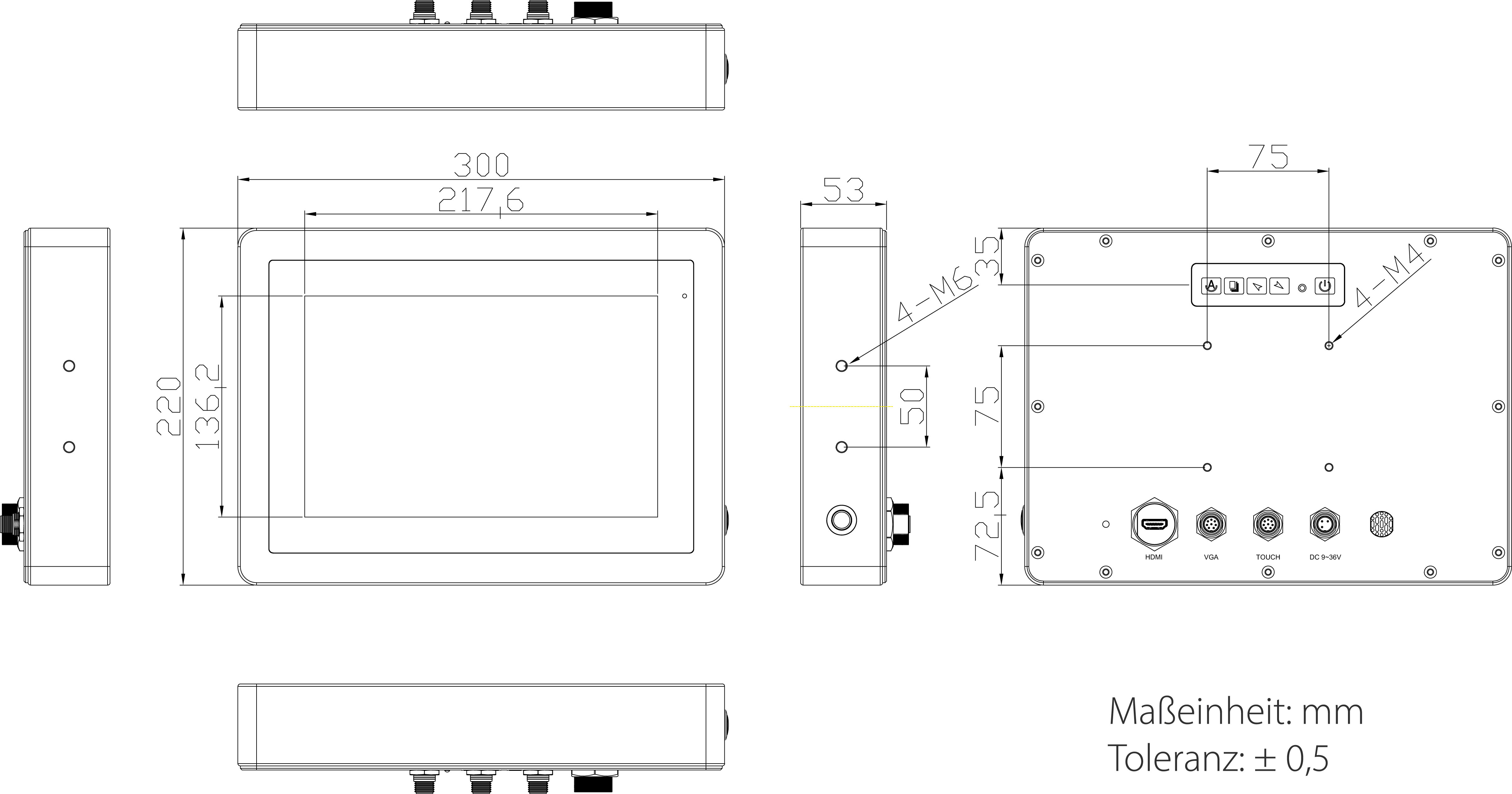 _Touch-Monitor_FALCON AP 10-EC-SR [Stainless Steel 304, PCT]
