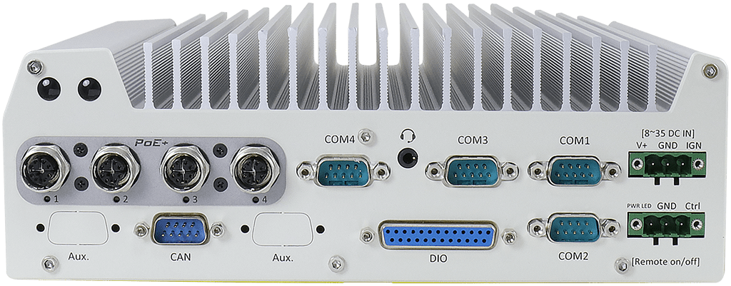 Rugged Embedded: Performance_Box-PC_GOLUB 7100 | Barebone [6x GigE, 4x PoE+ M12]