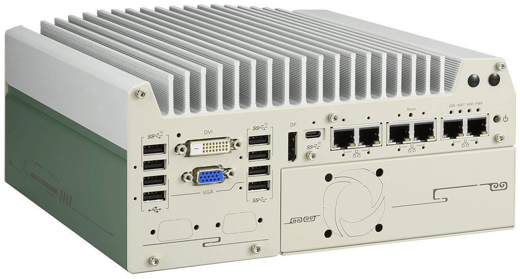 Rugged Embedded: Performance_Box-PC_GOLUB 9006DE | Barebone [2x PCIe, 5x 2.5GigE, 1x GigE]