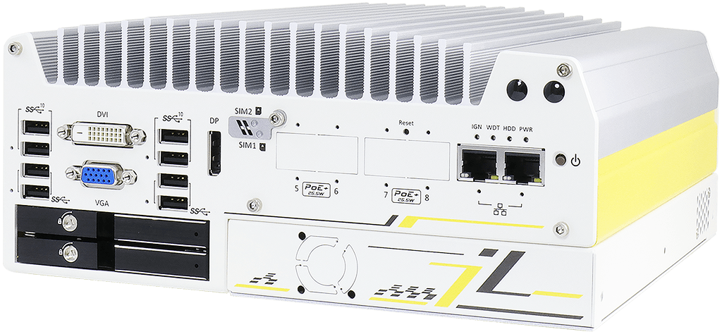 Rugged Embedded: Performance_Box-PC_GOLUB 7200 | Barebone [6x GigE, 4x PoE+ M12]