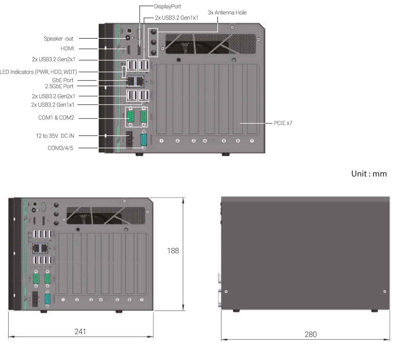 _Box-PC_CamCollect® 10007 | Barebone [7x PCIe]