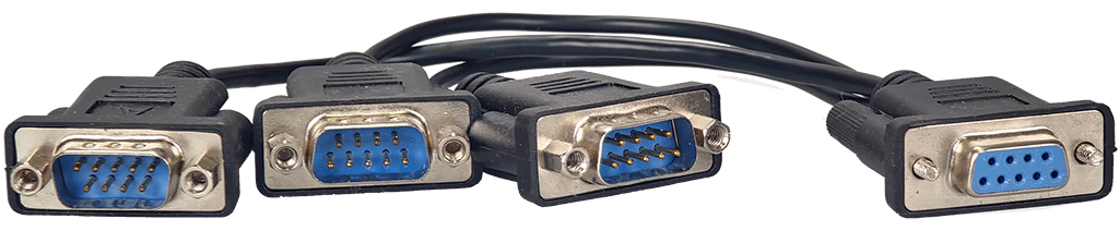 Zubehör [kein Direktverkauf]_Components_Accessories_Kabel-Set - Cable assembly [1*DB9(F) to 3*DB9(M), 15CM]