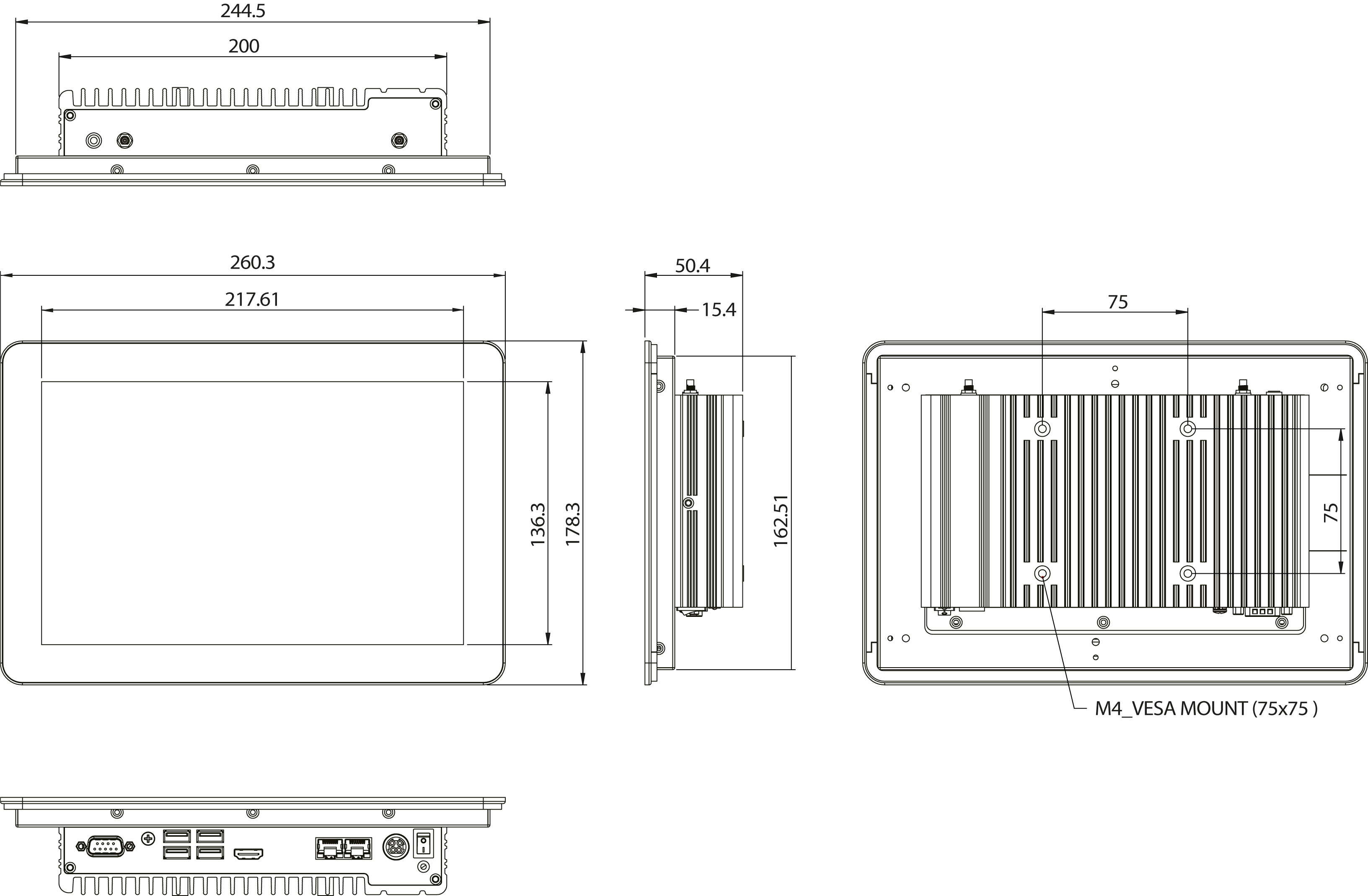 PPCs: Panel Mount_Panel-PC_HAWK NC 10-TL [Optical Bonding, w/i3-1115G4E]