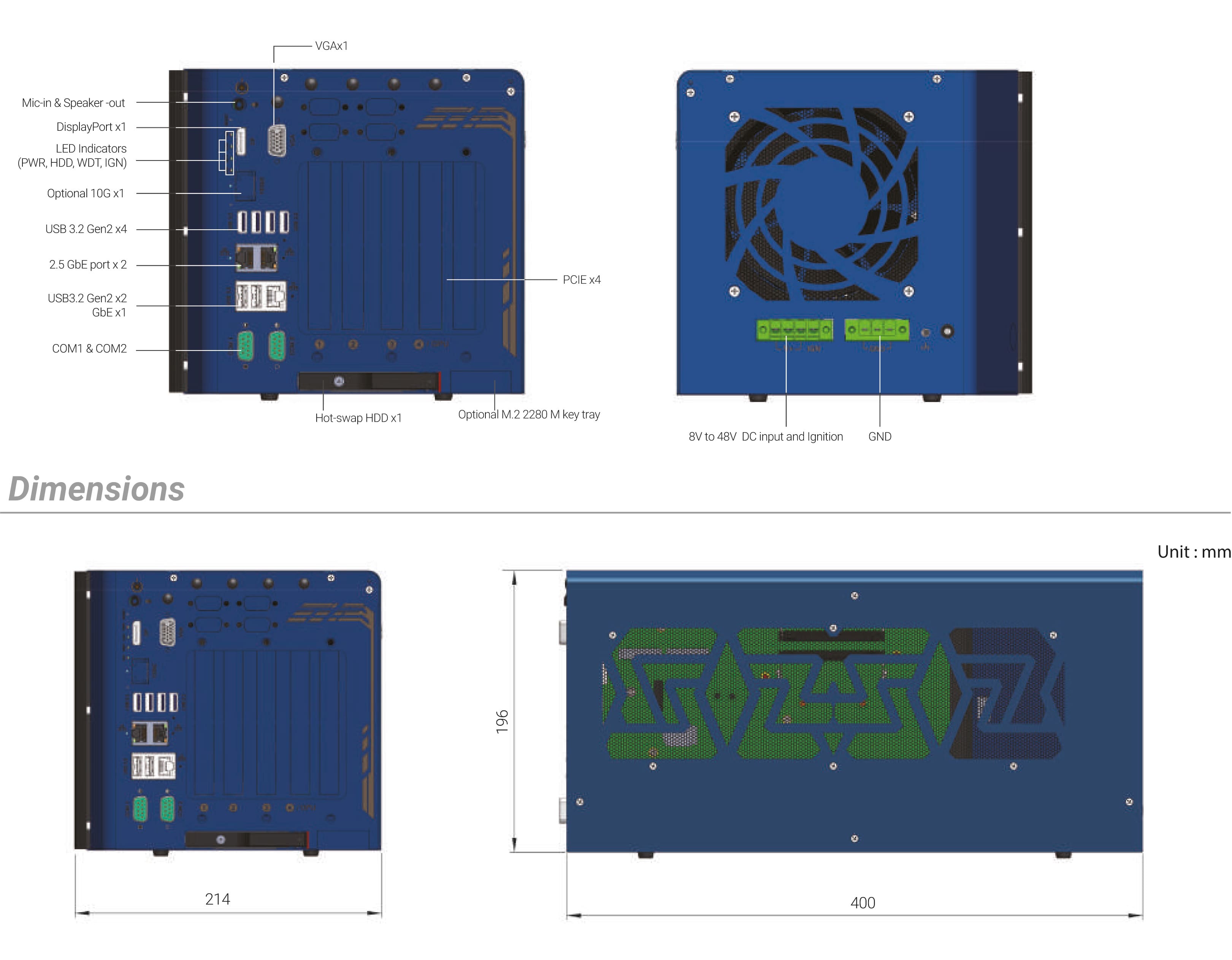 _Box-PC_CamCollect® 10108GC-10G | Barebone [4x PCIe]
