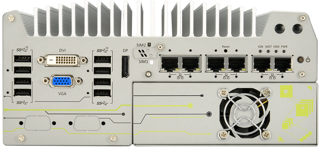 Rugged Embedded: Performance_Box-PC_CamCollect® 7168GC | Barebone [1x PCIe, 6x GigE]