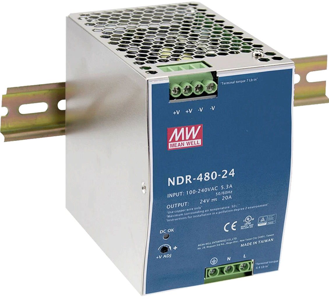 Systemkomponenten & Zubehör_Components_Accessories_Power supply - 480W [24V/20A, DIN-rail mount]