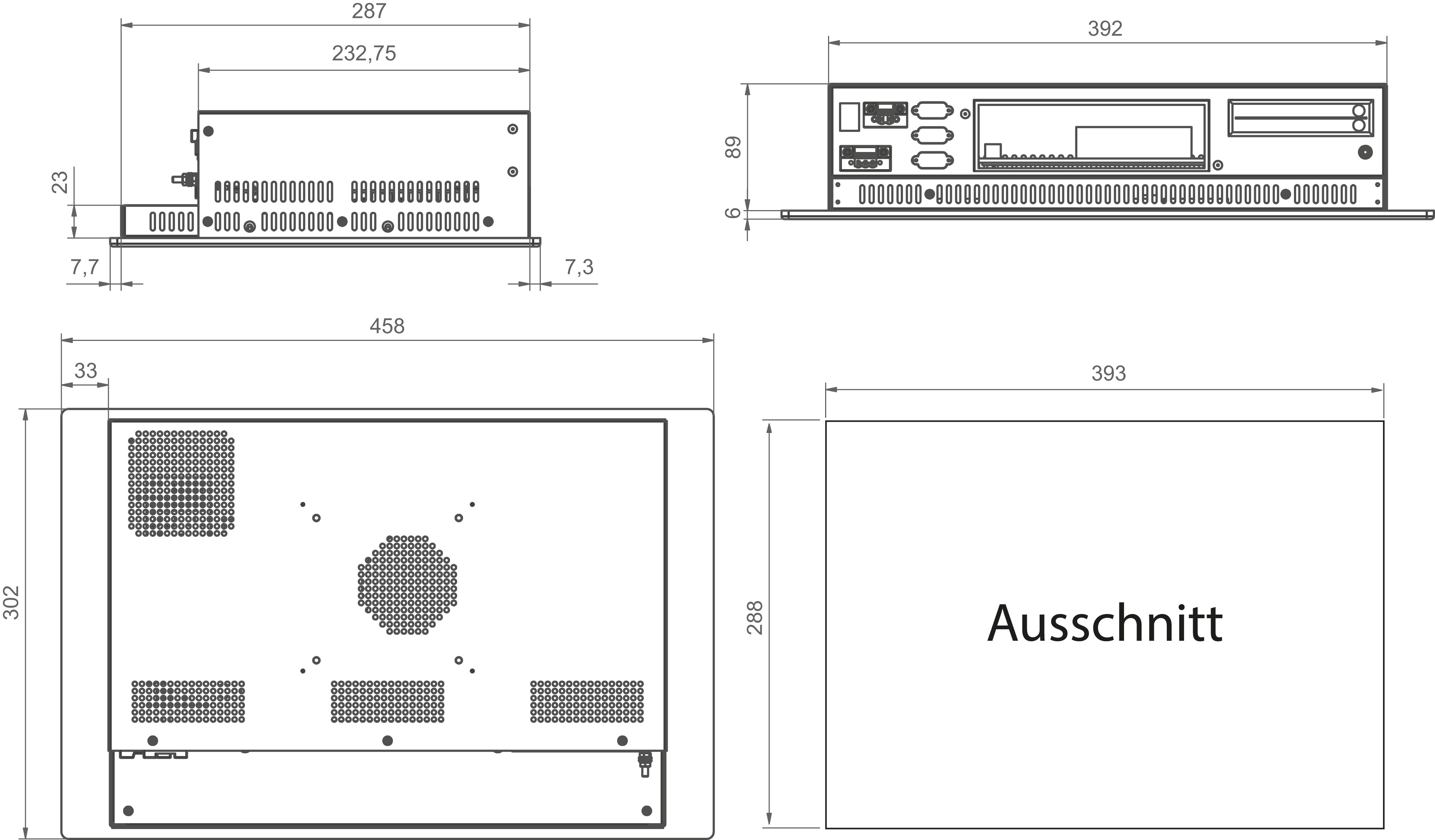 PPCs: Panel Mount_Panel-PC_HAWK RF 16-RL [Aluminium silver]