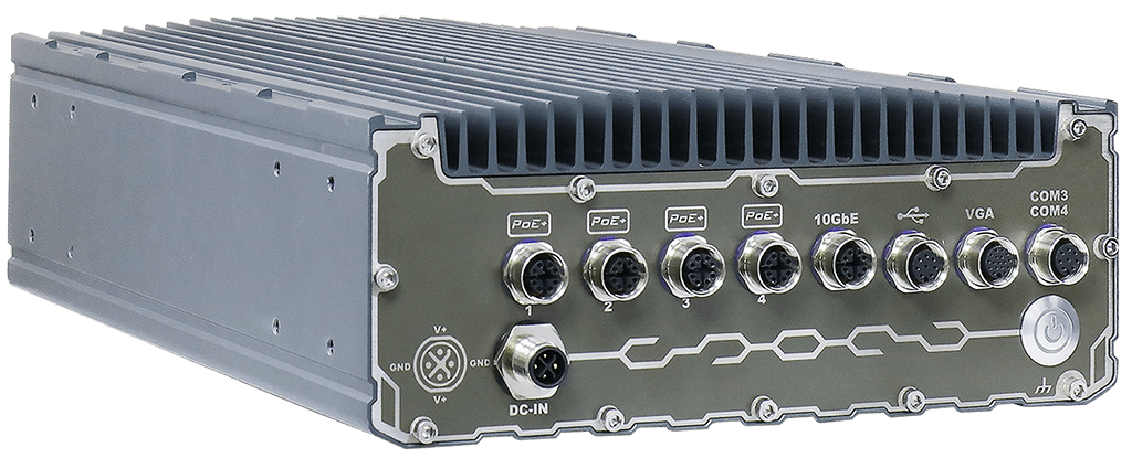 Rugged Embedded: Performance_Box-PC_CamCollect® 1704 | Barebone [4x M12 PoE+]