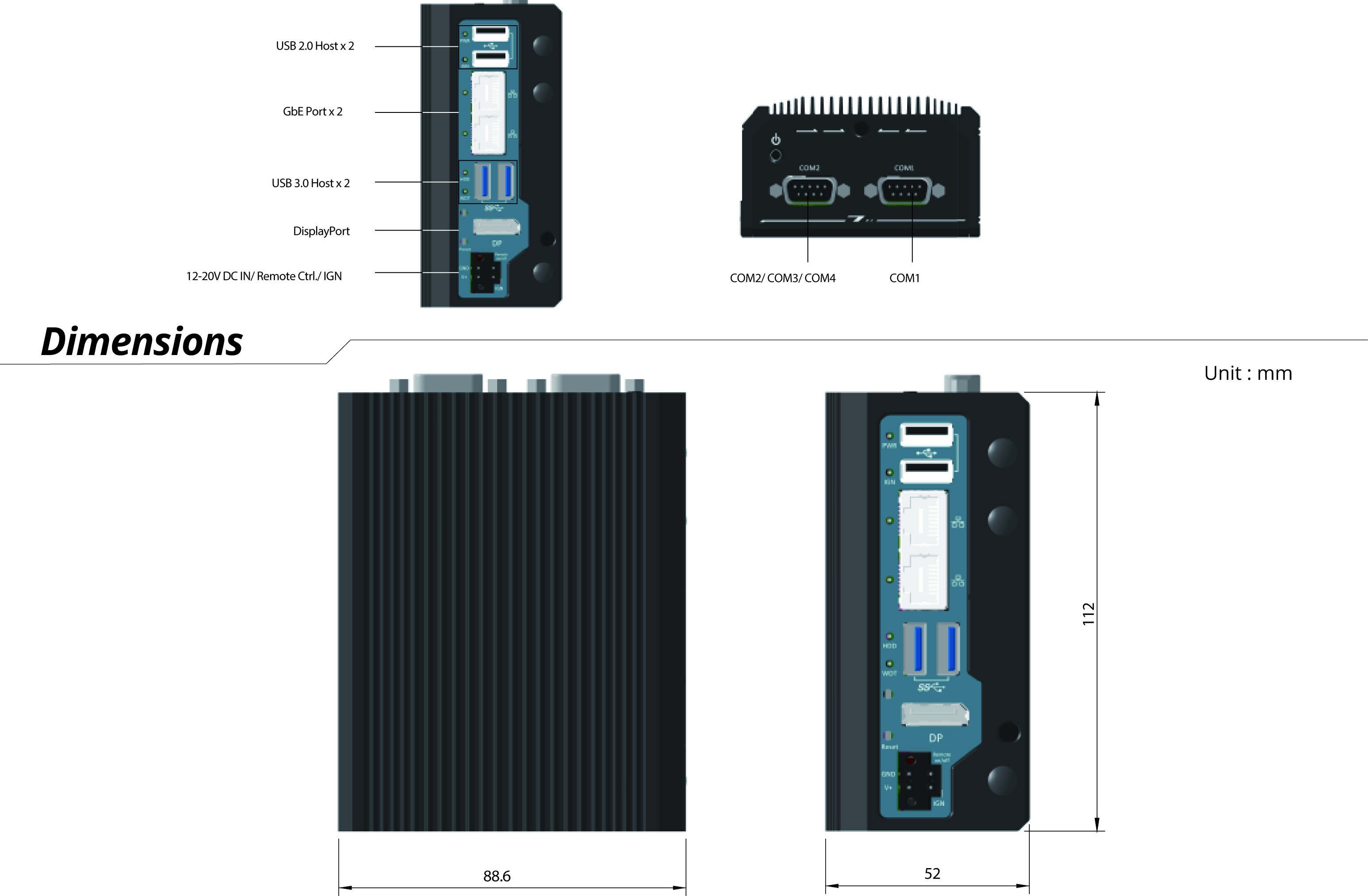 Box-PCs_Box-PC_GOLUB 40 | Intel® Atom® x6211E [2x GigE]