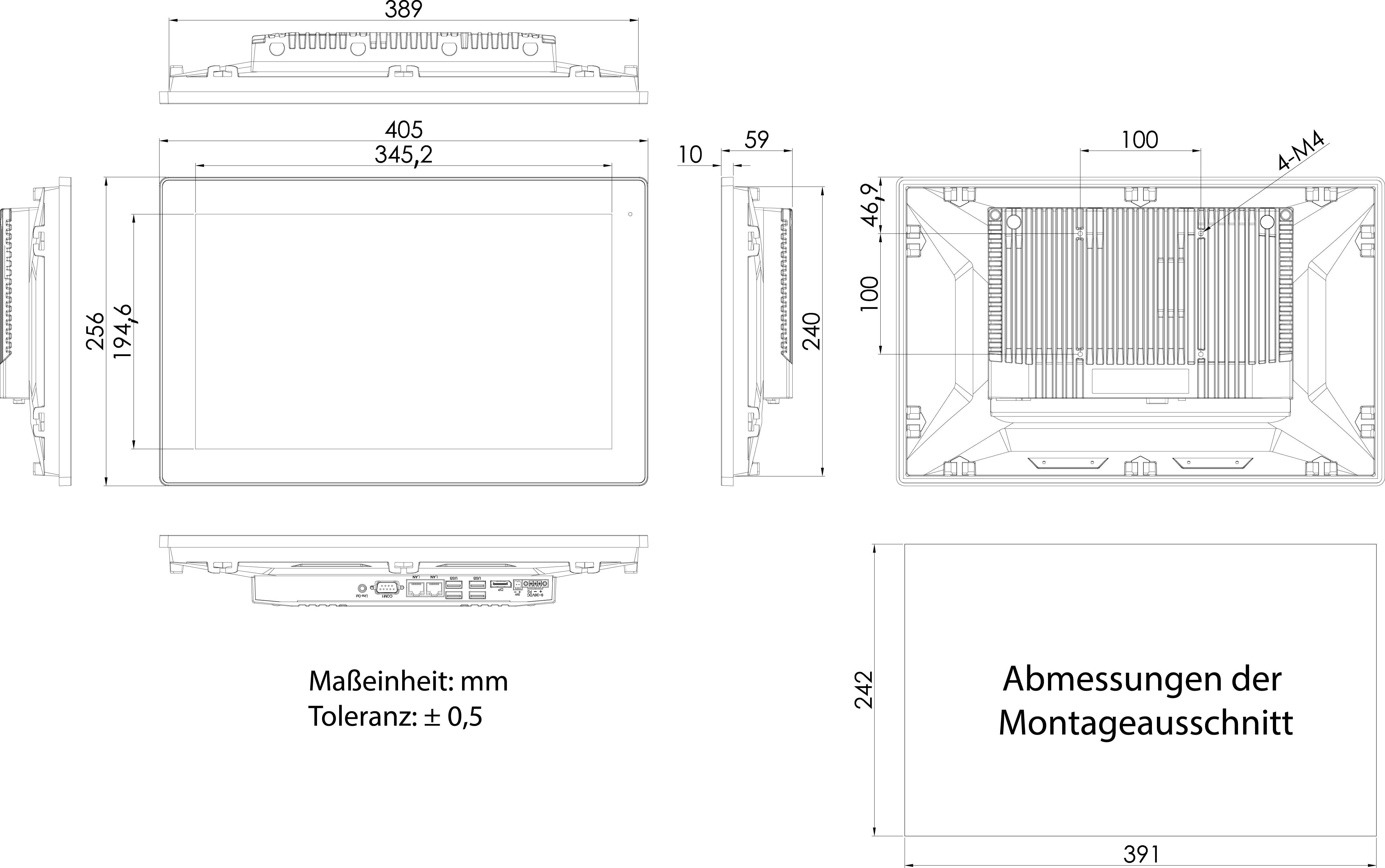 PPCs: Panel Mount_Panel-PC_HAWK AP 16-HL | Intel® Core™ i5-1145G7E