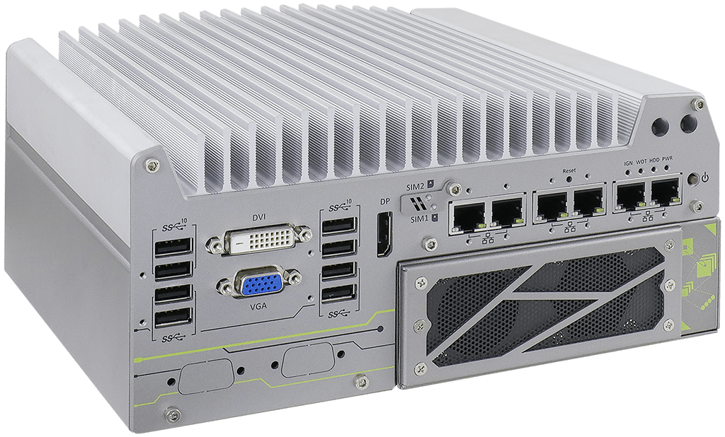 Rugged Embedded: Performance_Box-PC_CamCollect® 7166 | Barebone [2x PCIe, 6x GigE]