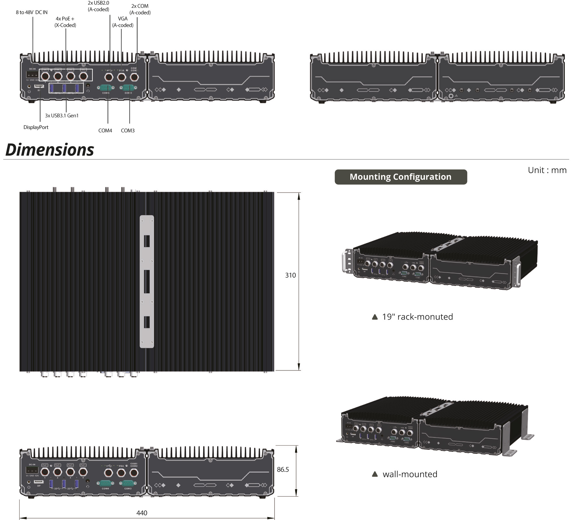 Rugged Embedded: Performance_Box-PC_CamCollect® 1321GC | Barebone [w/NVIDIA® Quadro P2200]