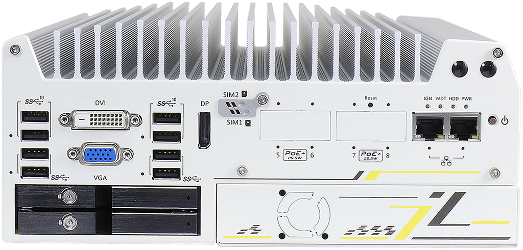 Rugged Embedded: Performance_Box-PC_GOLUB 7200 | Barebone [6x GigE, 4x PoE+ M12]