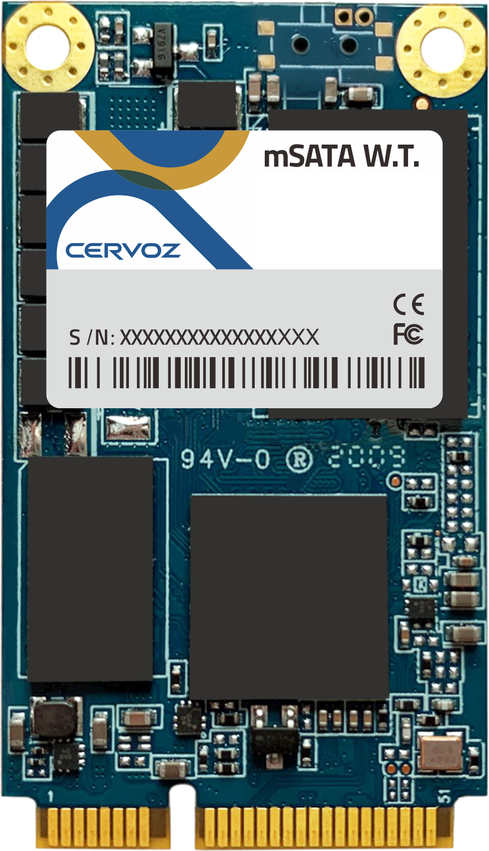 Systemkomponenten & Zubehör_Components_Accessories_mSATA (MO-300) W.T. SSD, TLC [PLP, -40°C ~ 85°C]