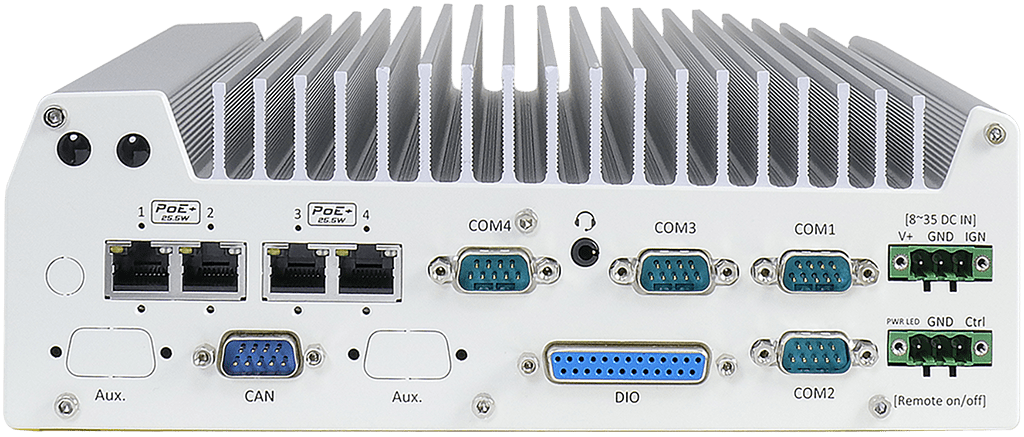 Rugged Embedded: Performance_Box-PC_GOLUB 7104 | Barebone [6x GigE, 4x PoE+]