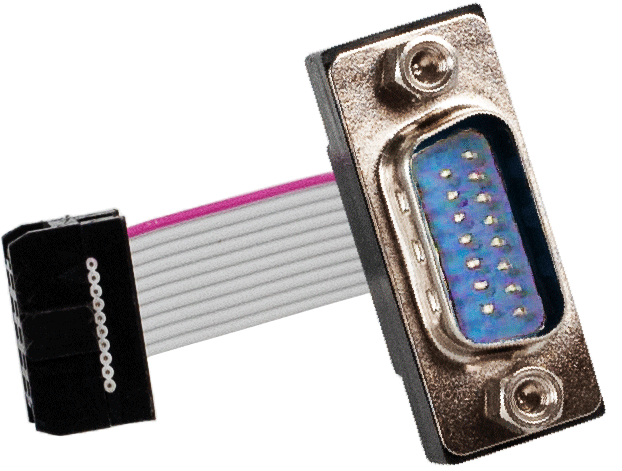 Zubehör [kein Direktverkauf]_Components_Accessories_Kabel-Set - Cable [DIO Flat Cable to DB15 male cable, 4.5cm]