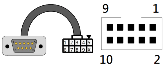 Zubehör [kein Direktverkauf]_Components_Accessories_Cable [10Pin Female to DB9 Male, 20CM]