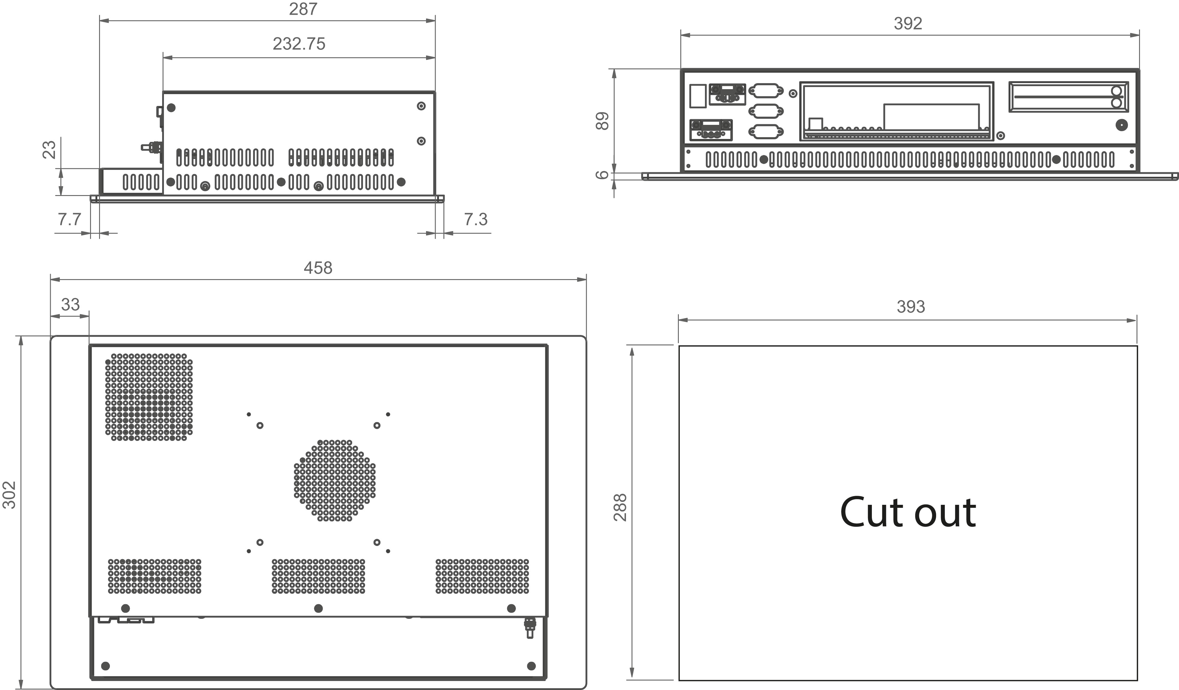 PPCs: Panel Mount_Panel-PC_HAWK RF 16-RL [Aluminium silver]