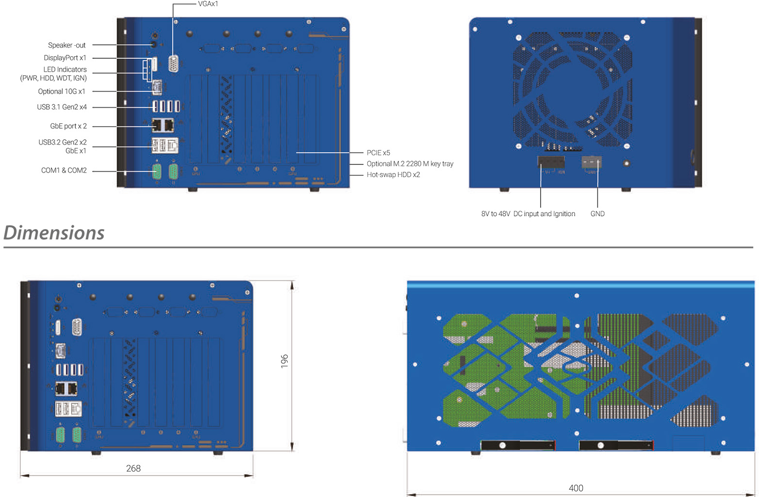_Box-PC_CamCollect® 10208GC | Barebone [5x PCIe, RAID]