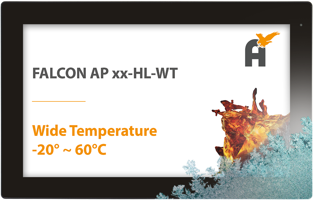 Touch-Monitore: Panel Mount_Touch-Monitor_FALCON AP xx-HL-WT [-20°~60°C]