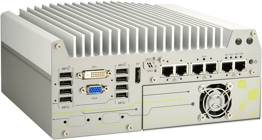 Rugged Embedded: Performance_Box-PC_CamCollect® 7168GC | Barebone [1x PCIe, 6x GigE]
