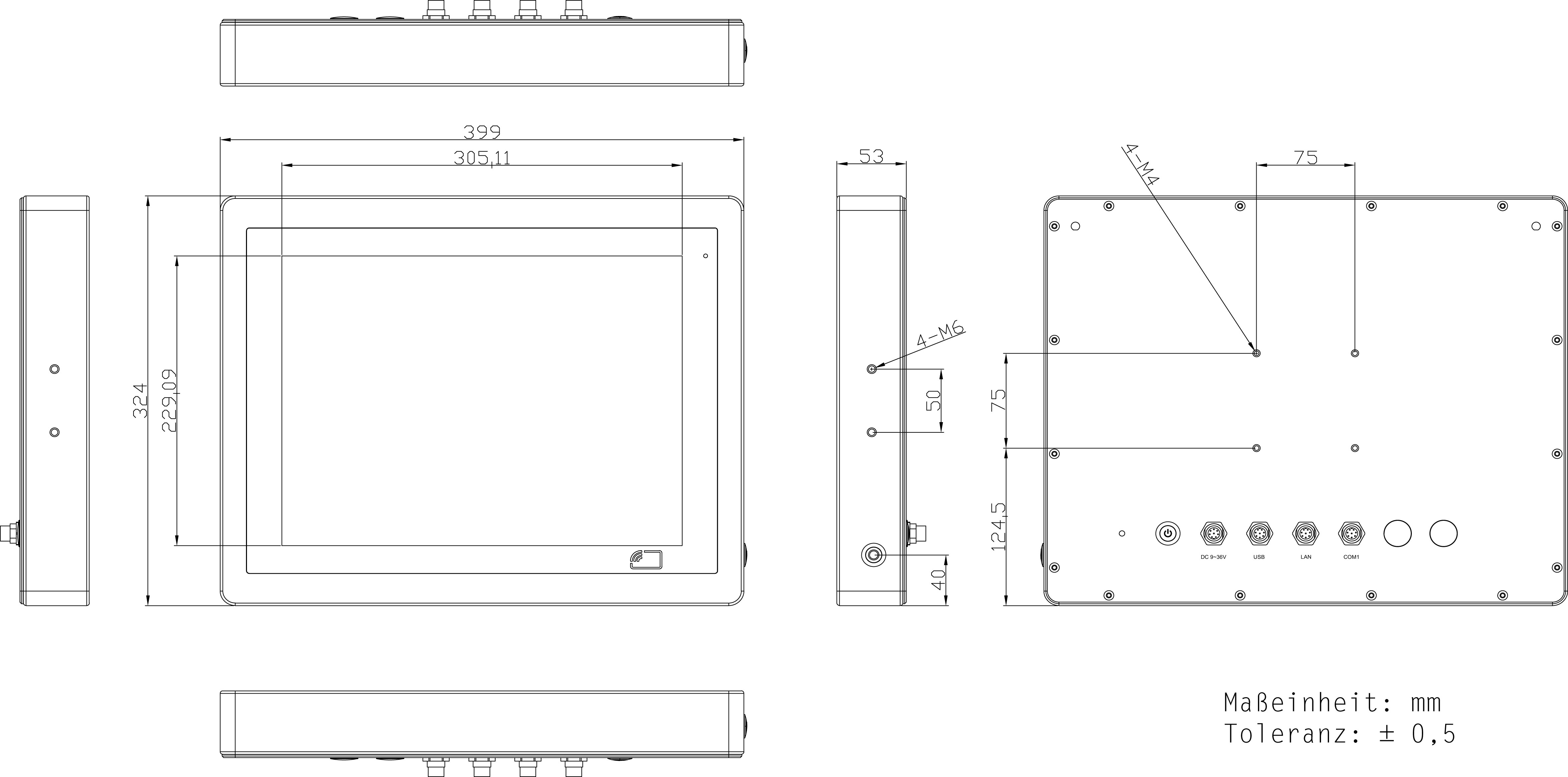 PPCs: Wall Mount_Panel-PC_EAGLE AP 15-S8 | Intel® Core™ i3-8145UE [Stainless Steel 304, PCT]