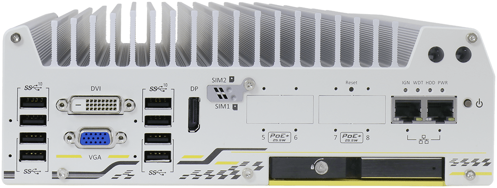 Rugged Embedded: Performance_Box-PC_GOLUB 7100 | Barebone [6x GigE, 4x PoE+ M12]