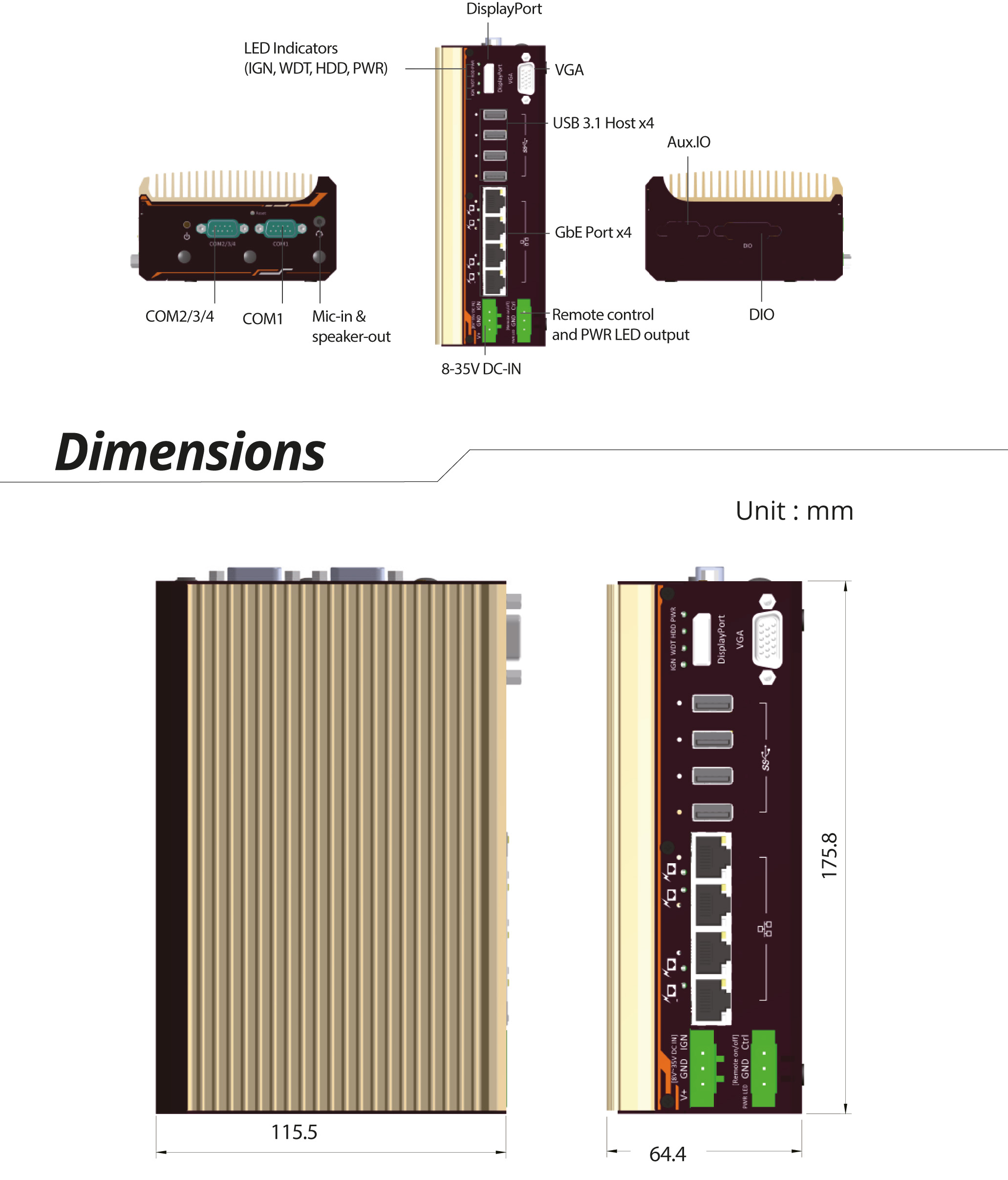 Box-PCs_Box-PC_GOLUB 4515, AMD Ryzen™ V1605B [4x GigE w/PoE+, MezIO®]