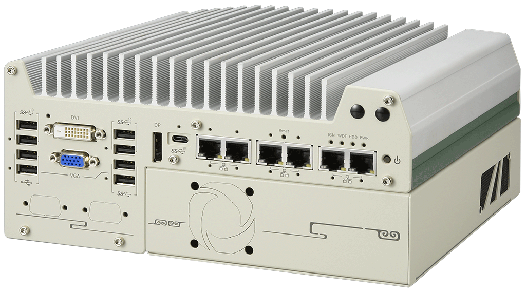 Rugged Embedded: Performance_Box-PC_GOLUB 9006DE | Barebone [2x PCIe, 5x 2.5GigE, 1x GigE]