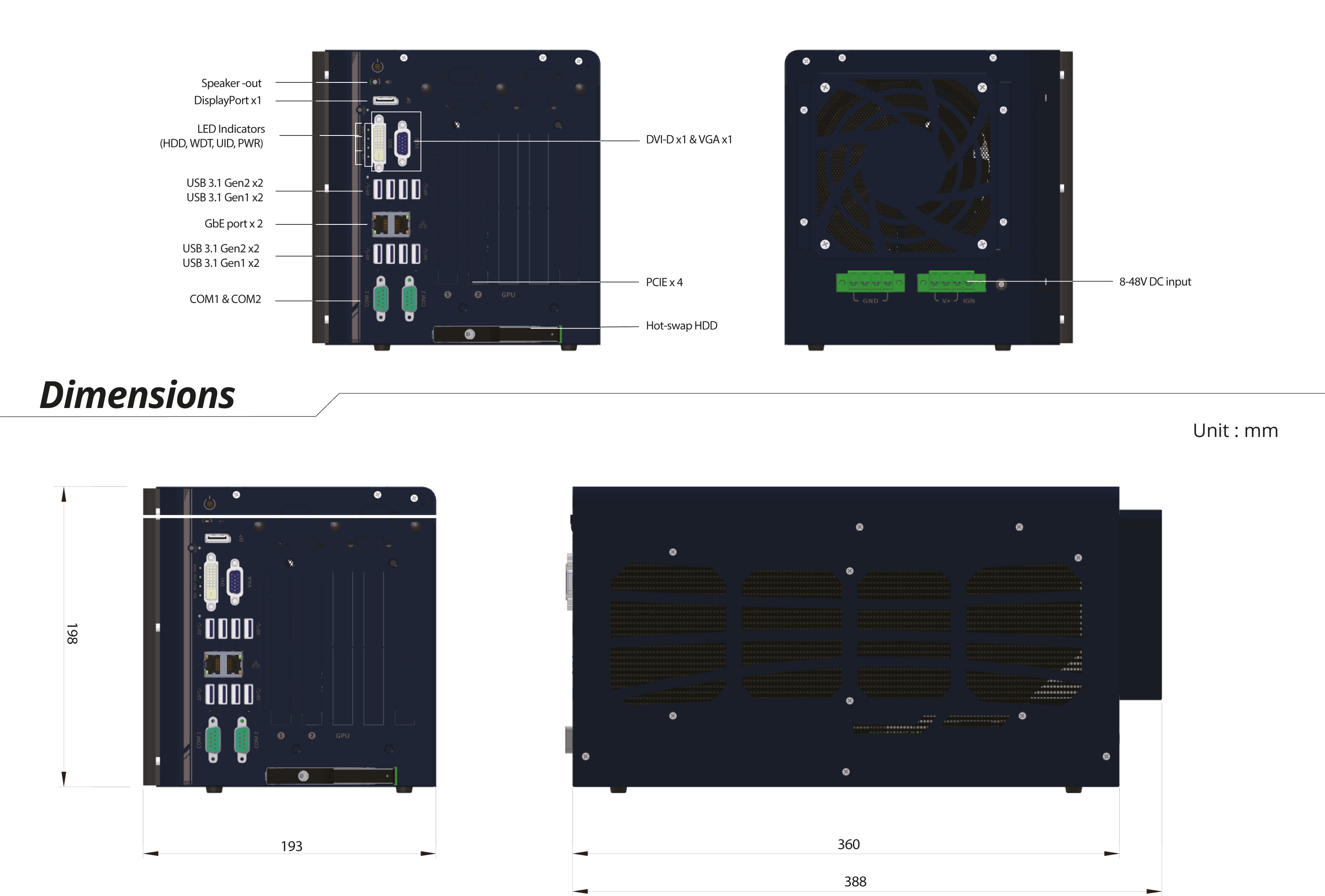 Rugged Embedded: Performance_Box-PC_CamCollect® 8108-XL
