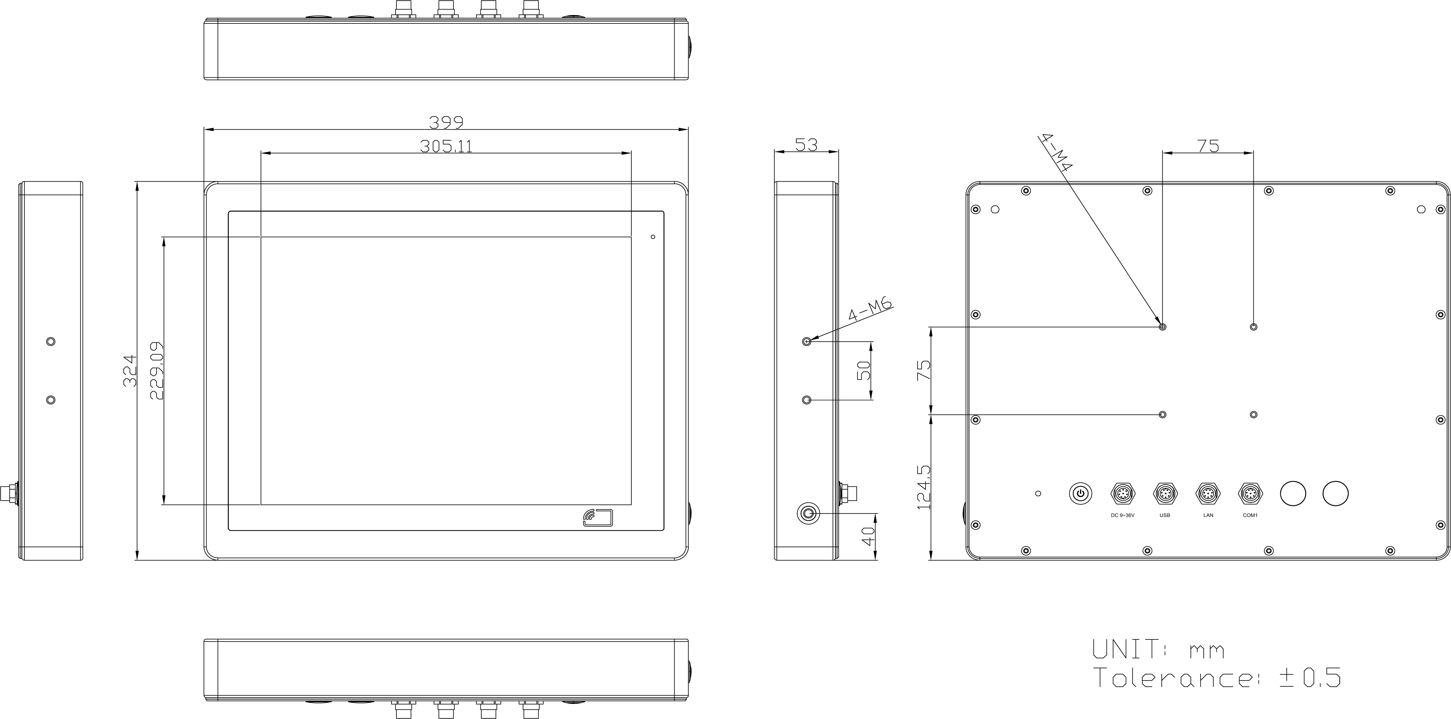 PPCs: Wall Mount_Panel-PC_EAGLE AP 15-S8 | Intel® Core™ i3-8145UE [Stainless Steel 304, PCT]