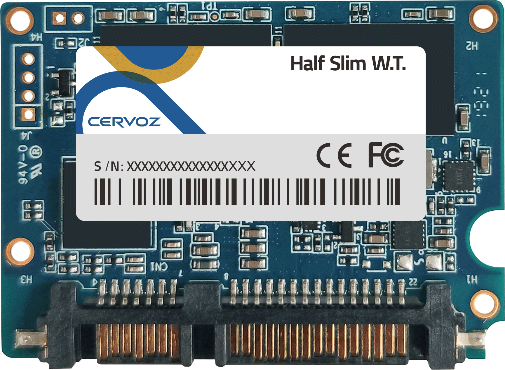 Systemkomponenten & Zubehör_Components_Accessories_Half Slim (MO-297) W.T. SSD, TLC [-40°C ~ 85°C] - 64GB